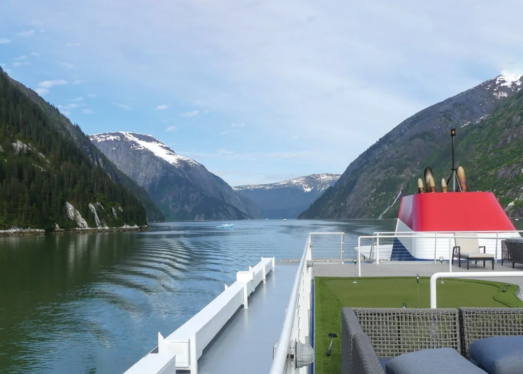 Photo of American Constellation deck on alaska cruise inside passage vs glacier bay voyage