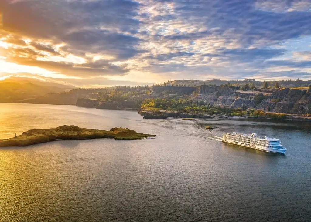 Photo of the American song riverboat featured in pros and cons of American cruise lines